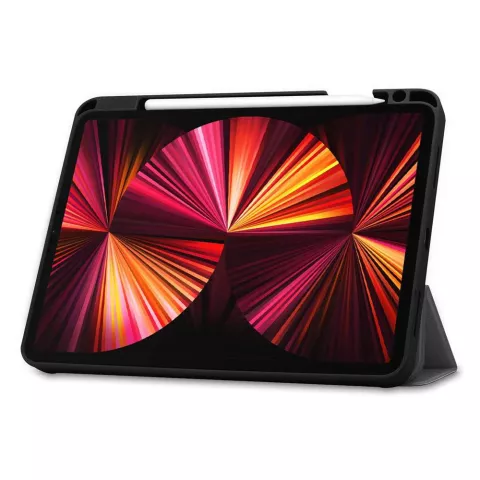 Just in Case Smart Tri-Fold Housse en cuir artificiel compatible avec iPad Pro 11 (2018 2020 2021 2022) - gris