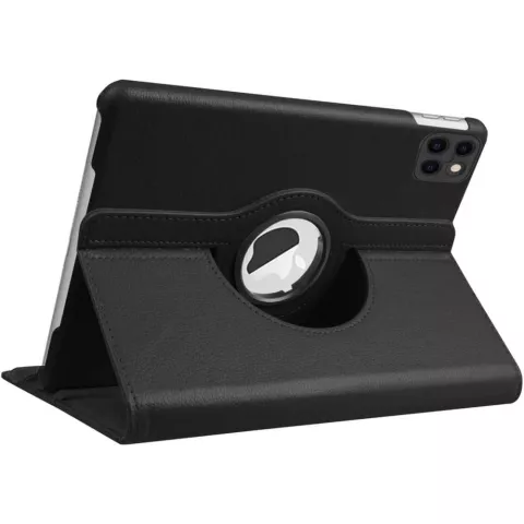 Housse en cuir artificiel Just in Case Rotating 360 compatible avec iPad Pro 11 (2018 2020 2021 2022) - noir