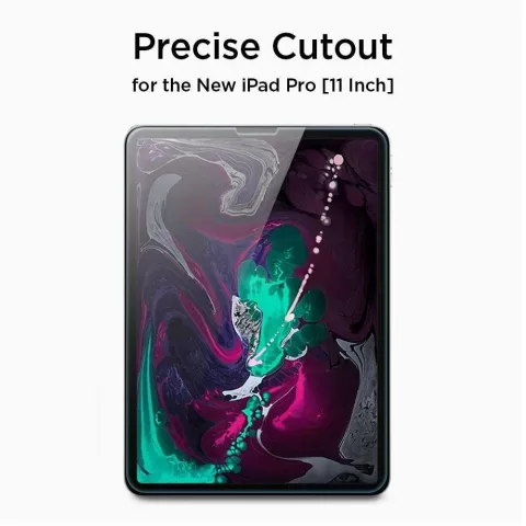 Protection d&#039;&eacute;cran Spigen Glas tR Slim compatible avec iPad Pro 11 (2018 2020 2021 2022) - transparent