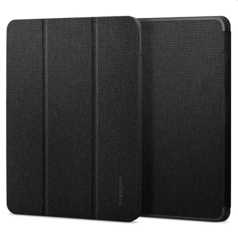 Housse en cuir artificiel Spigen Urban Fit compatible avec iPad Pro 11 (2018 2020 2021 2022) - noir