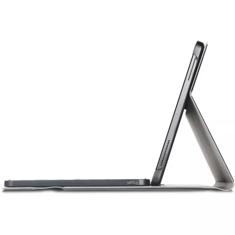 Just in Case Slimline Bluetooth QWERTZ Keyboard Housse en cuir artificiel compatible avec iPad Pro 12.9 (2020) - noir