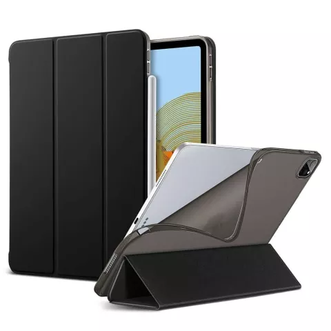 Housse ESR Rebound en TPU et cuir artificiel compatible avec iPad Pro 12.9 (2021 2022) - noir