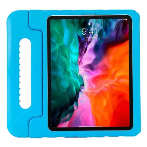 Just in Case Kids Case Stand EVA Cover pour iPad Pro 12.9 (2018 2020 2021 2022) - Bleu