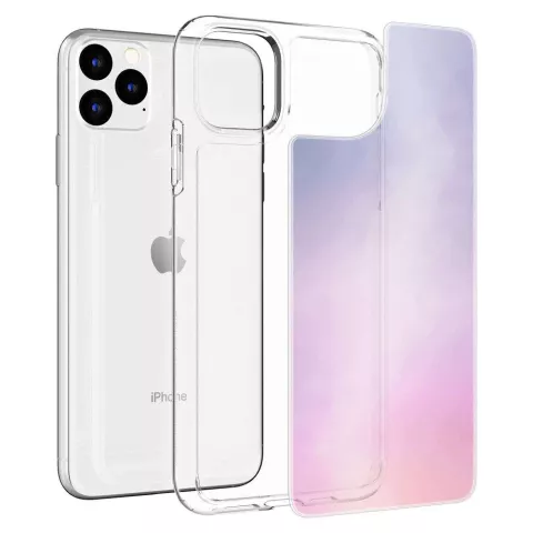 Spigen Hybrid Quartz TPU avec Air Cushion compatible avec iPhone 11 Pro - violet transparent