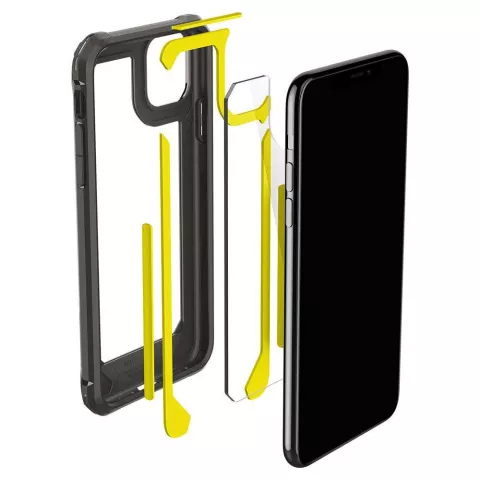 &Eacute;tui Spigen Gauntlet TPU Air Cushion pour iPhone 11 Pro Max - Noir transparent