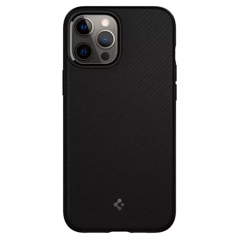 Spigen Armor Magnetic Ring TPU avec &eacute;tui &agrave; coussin d&#039;air compatible avec iPhone 12 et iPhone 12 Pro - noir