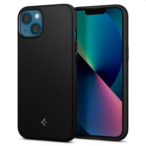 Spigen Armor Magnetic Ring TPU avec &eacute;tui &agrave; coussin d&#039;air compatible avec iPhone 13 - noir