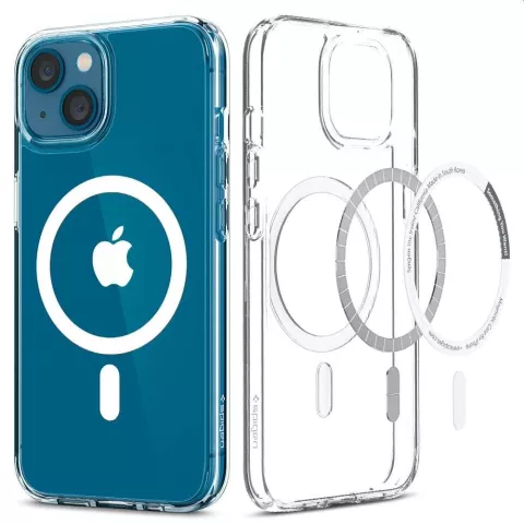 Spigen Ultra Hybrid Magnetic Ring TPU avec Air Cushion compatible avec iPhone 13 mini - transparent