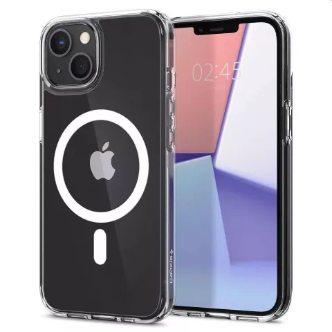 Spigen Ultra Hybrid Magnetic Ring TPU avec Air Cushion compatible avec iPhone 13 mini - transparent