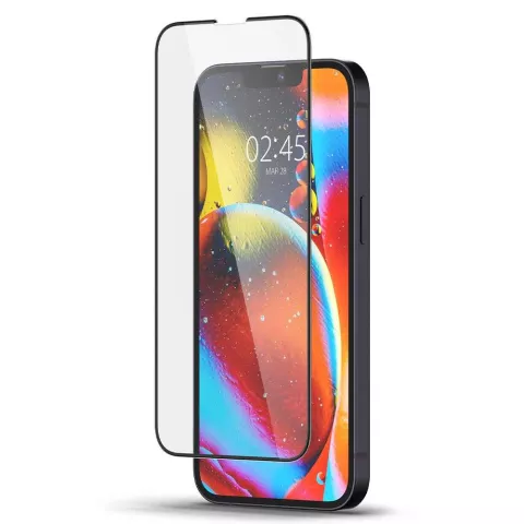 Spigen Screen Protector Full Cover Protecteur d&#039;&eacute;cran en verre compatible avec iPhone 13 mini - noir