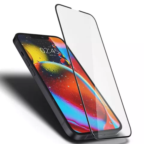 Spigen Screen Protector Full Cover Protecteur d&#039;&eacute;cran en verre compatible avec iPhone 13 mini - noir