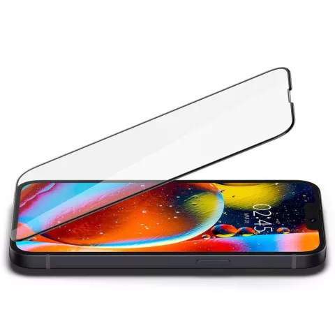 Spigen Screen Protector Full Cover Glass Screen Protector pour iPhone 13 mini - Noir