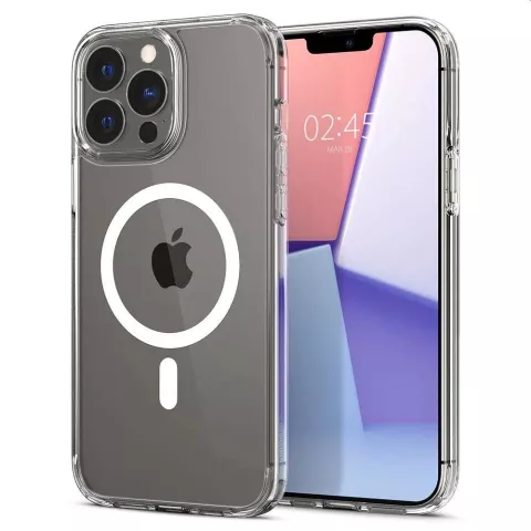 Spigen Ultra Hybrid Magnetic Ring TPU avec Air Cushion compatible avec iPhone 13 Pro - transparent