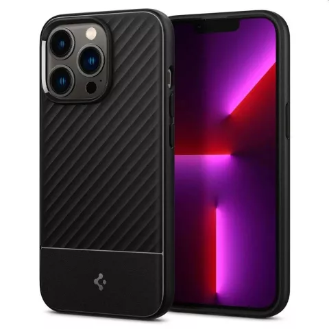 Spigen Core Armor TPU avec &eacute;tui &agrave; Air Cushion pour iPhone 13 Pro Max - Noir