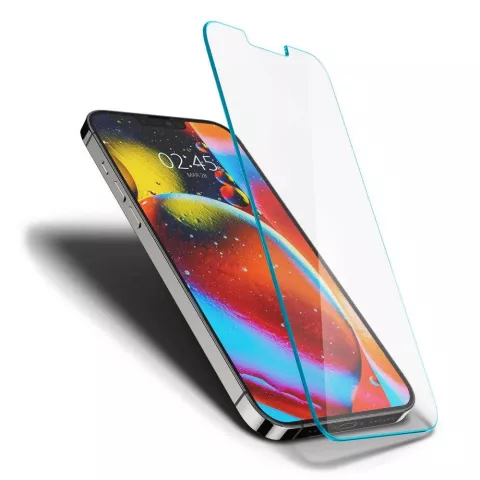 Film de protection &eacute;cran Spigen Glas tR Slim pour iPhone 13 Pro Max - transparent