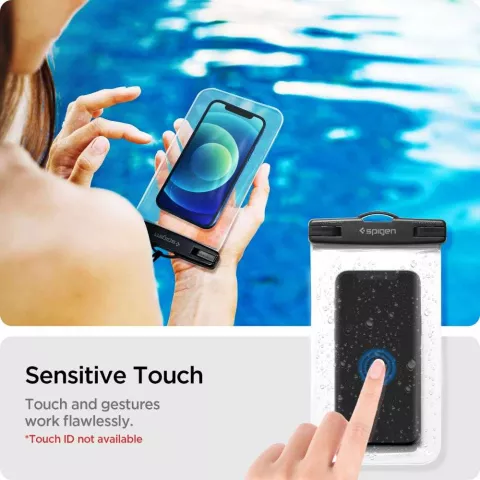 Bo&icirc;tier &eacute;tanche universel Spigen A601 - Transparent 2-Pack