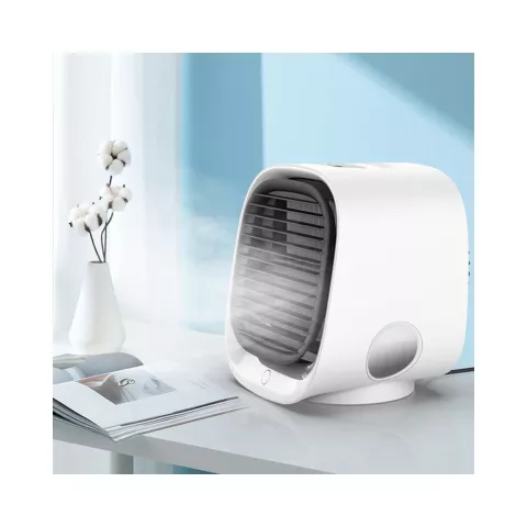 Ventilateur de refroidisseur d&#039;air portable Mini USB Just in Case - Blanc