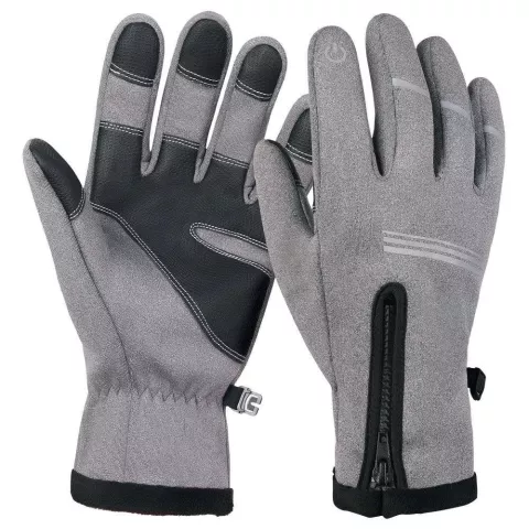 Gants tactiles WHEEL UP - R&eacute;sistants aux &eacute;claboussures - Gris Taille XL