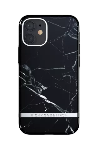 &Eacute;tui pour iPhone 12 Mini en marbre massif noir de Richmond &amp; Finch - Noir