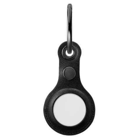 &Eacute;tui en cuir artificiel Spigen Valentinus compatible avec Apple AirTag - noir