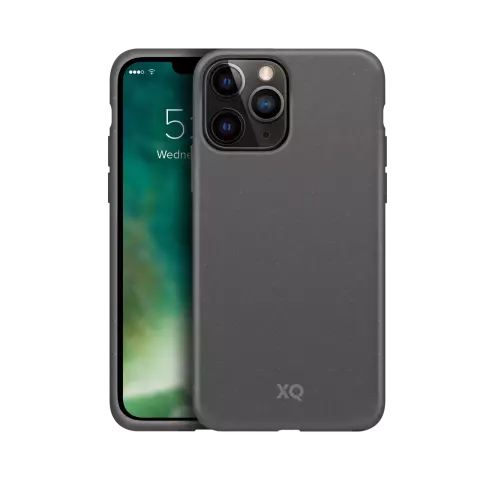 Xqisit Eco Flex Anti Bac Biod&eacute;gradable &eacute;tui compatible avec iPhone 13 Pro - gris