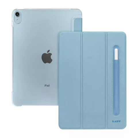 Laut Huex avec porte-crayon PU et &eacute;tui pour iPad Air 4 10.9 2020 &amp; iPad Air 5 2022 - Bleu