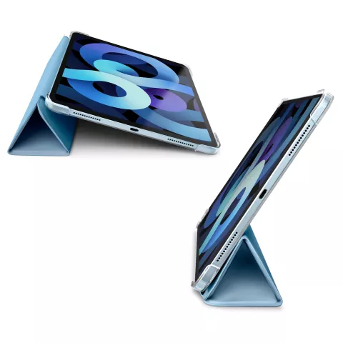 Housse Laut Huex compatible avec iPad Air 4 10.9 2020 &amp; iPad Air 5 2022 avec porte-crayon - bleu