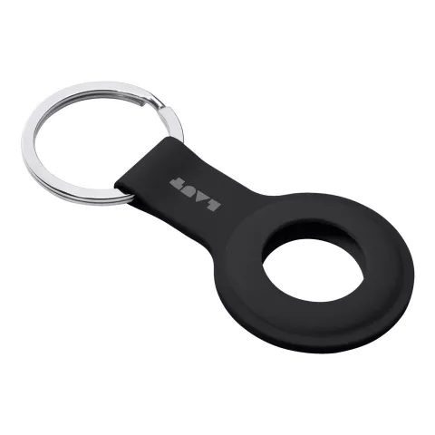 &Eacute;tui en silicone Laut Huex compatible avec Apple AirTag - noir