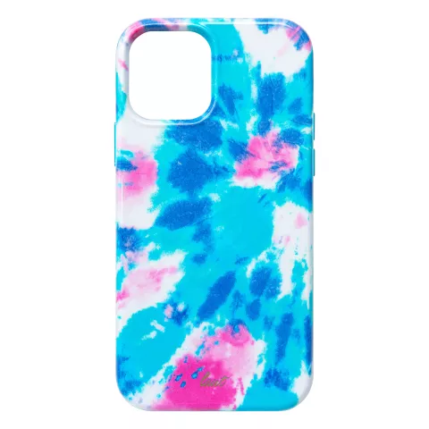 Coque Laut Huex Tie Dye compatible avec iPhone 12 et iPhone 12 Pro - bleu