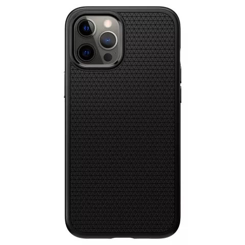 Spigen Liquid Air TPU avec coussin d&#039;air compatible avec iPhone 12 et iPhone 12 Pro - noir