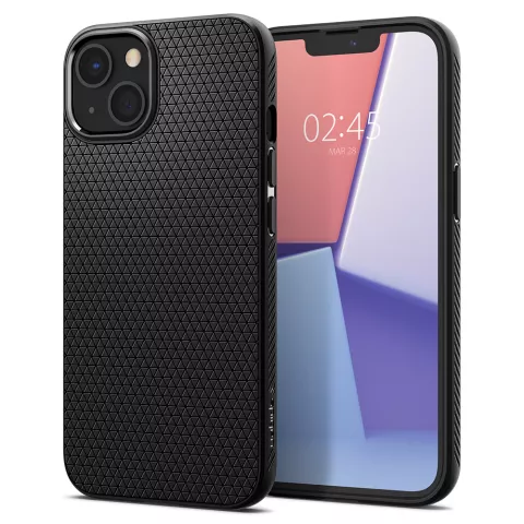 Spigen Liquid Air TPU avec coussin d&#039;air compatible avec iPhone 13 - noir