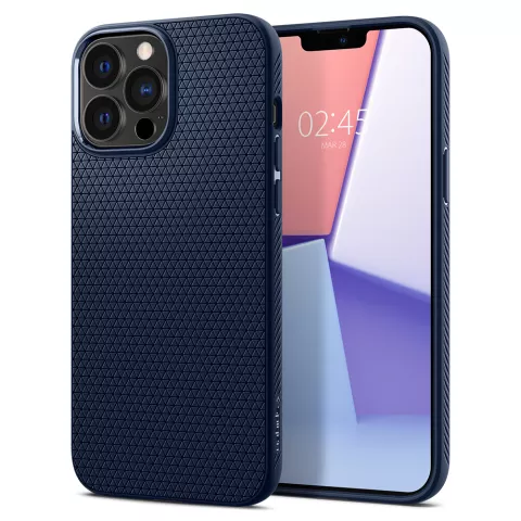 Coque Spigen Liquid Air TPU Air Cushion compatible avec iPhone 13 Pro - bleu