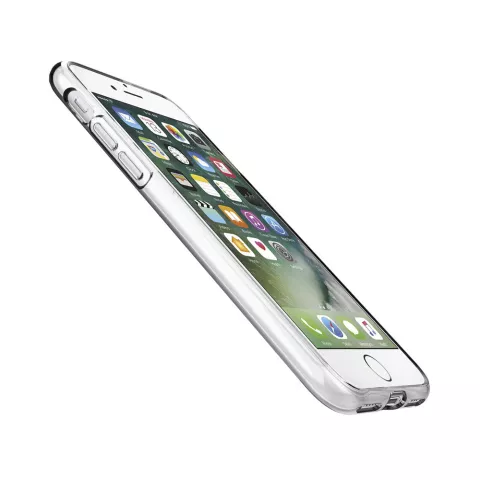Coque Spigen Liquid Crystal TPU Air Cushion compatible avec iPhone 7 8 et iPhone SE 2020 SE 2022 - transparente