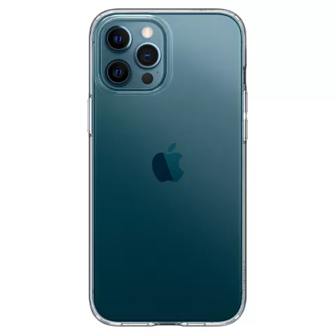 Coque Spigen Liquid Crystal TPU avec coussin d&#039;air compatible avec iPhone 12 et iPhone 12 Pro - transparente