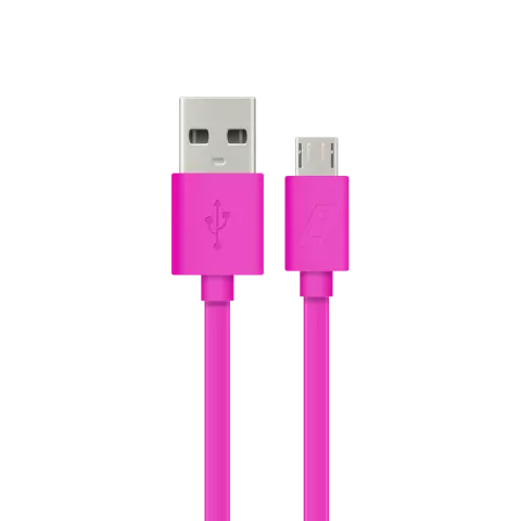 C&acirc;ble Energizer Micro-USB USB-A Charge Plat Sync 1.2m - Rose