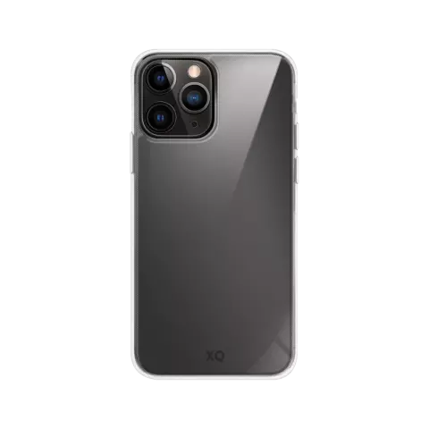 Xqisit Phantom glass Anti Bac coque en tpu et verre tremp&eacute; compatible avec iPhone 12 Pro Max - transparente
