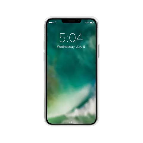 Xqisit Phantom glass Anti Bac coque en tpu et verre tremp&eacute; compatible avec iPhone 12 Pro Max - transparente
