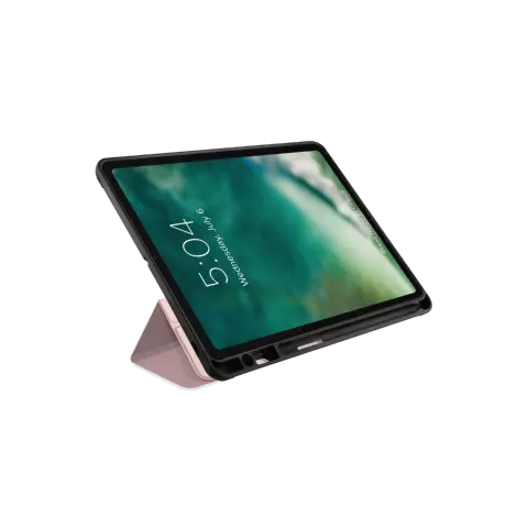 Xqisit Piave TPU Cover compatible avec iPad Air 4 10.9 2020 &amp; iPad Air 5 2022 avec porte-crayon - rose