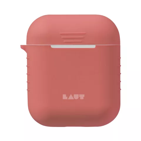 Laut POD Slim &Eacute;tui en silicone et caoutchouc compatible avec AirPods 1 et 2 - rose