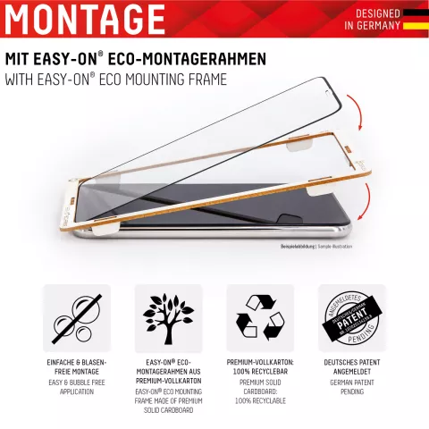 Displex Real Glass FC + Frame protecteur d&#039;&eacute;cran compatible avec iPhone 12 et iPhone 12 Pro - transparent