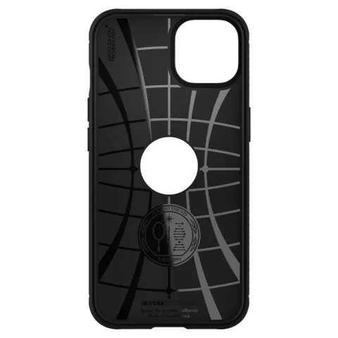 Coque Spigen Rugged Armor TPU avec coussin d&#039;air en fibre de carbone compatible avec iPhone 13 - noir
