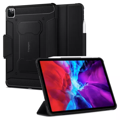 Spigen Rugged Armor Pro avec housse Air Cushion compatible avec iPad Pro 11 (2018 2020 2021 2022) - noir