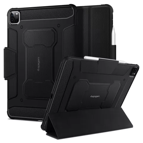 Spigen Rugged Armor Pro avec housse Air Cushion compatible avec iPad Pro 11 (2018 2020 2021 2022) - noir