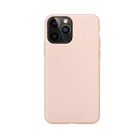 Xqisit Coque en silicone Anti Bac PC et coque en silicone compatible avec iPhone 13 Pro - rose