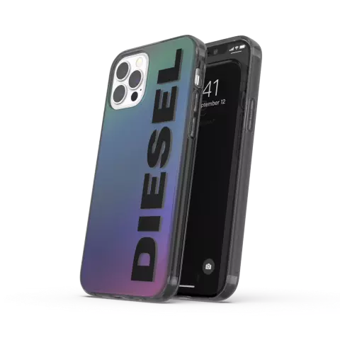 Coque en TPU Holographique Diesel Snap Case pour iPhone 12 et iPhone 12 Pro - Color&eacute;e