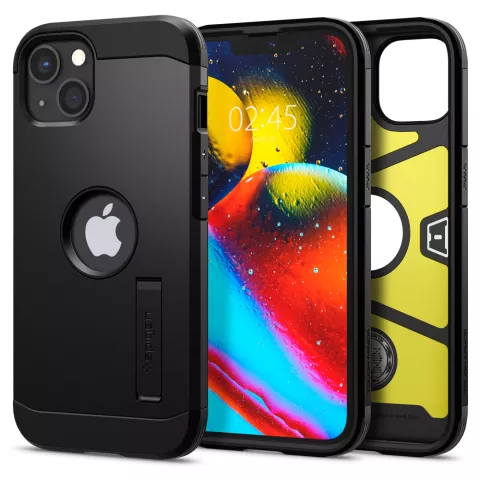 Spigen Tough Armor with Air Cushion &eacute;tui compatible avec iPhone 13 - noir