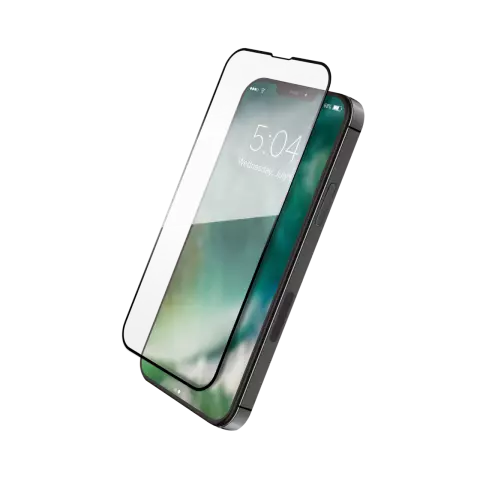Protecteur d&#039;&eacute;cran Xqisit Tough Glass E2E pour iPhone 13 Pro Max - Transparent