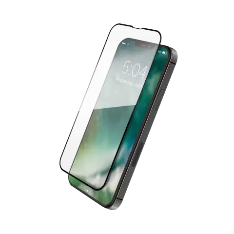 Xqisit Tough Glass E2E protecteur d&#039;&eacute;cran compatible avec iPhone 13 Pro Max - transparent