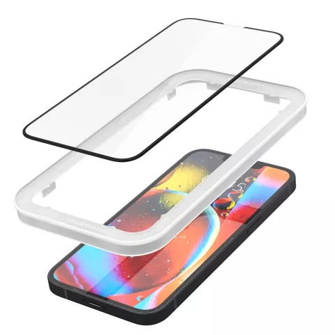 Spigen tR Align Master FC (2 Pack) + Cadre de protection d&#039;&eacute;cran compatible avec iPhone 13 et iPhone 13 Pro - noir