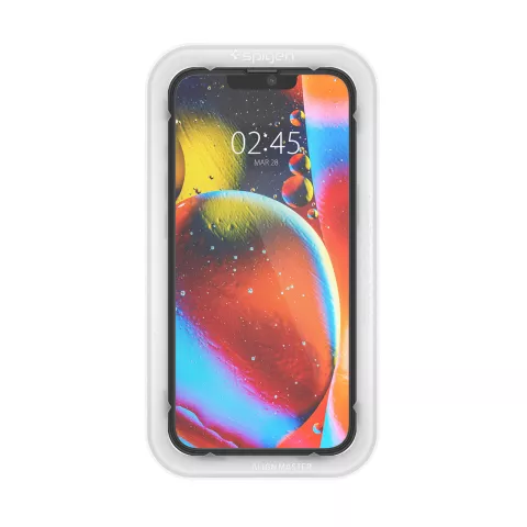 Spigen tR Align Master FC (2 Pack) + Cadre de protection d&#039;&eacute;cran compatible avec iPhone 13 et iPhone 13 Pro - noir